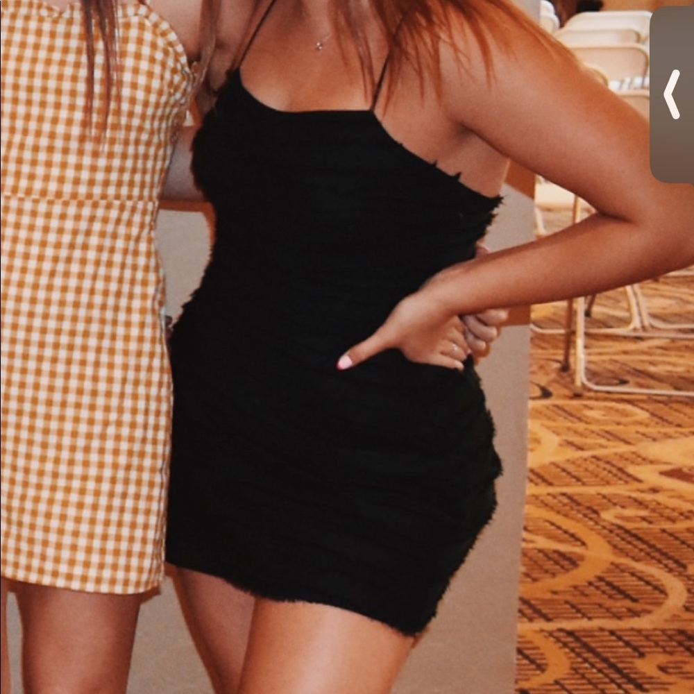 Black mini dress